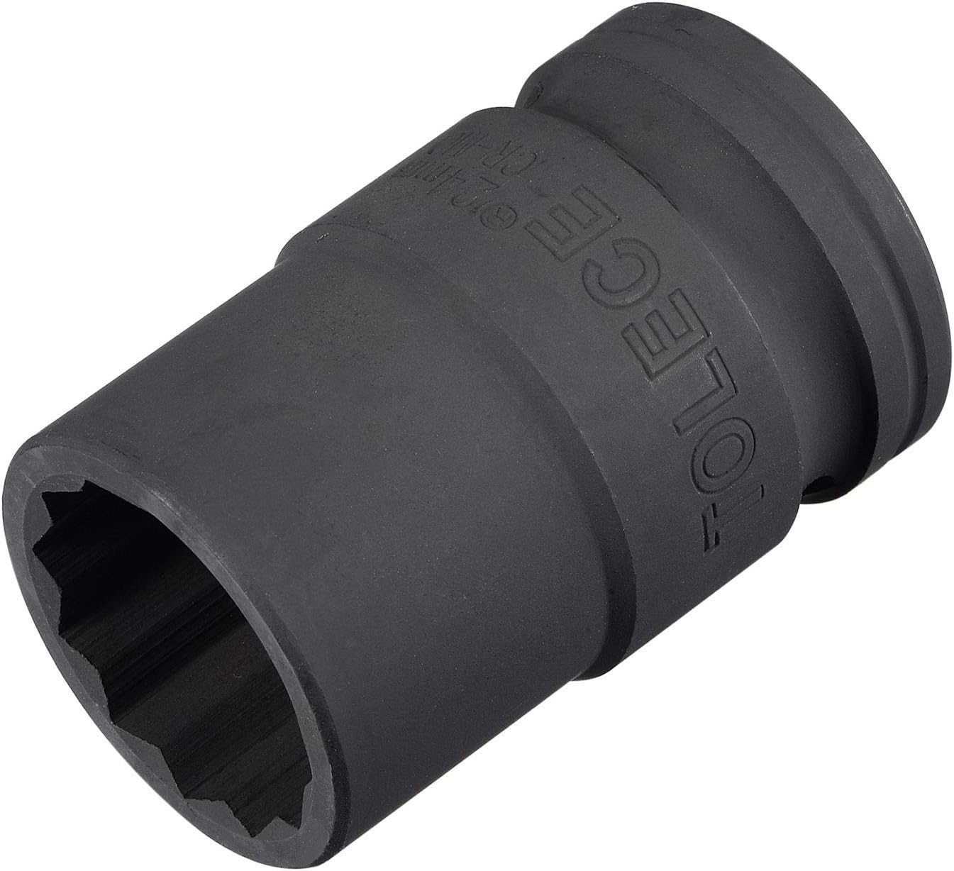 uxcell 34-Inch Drive 0.945 in 12-Point Impact Socket, CR-MO Steel 2.205 in Longitud, Tamaños métricos estándar