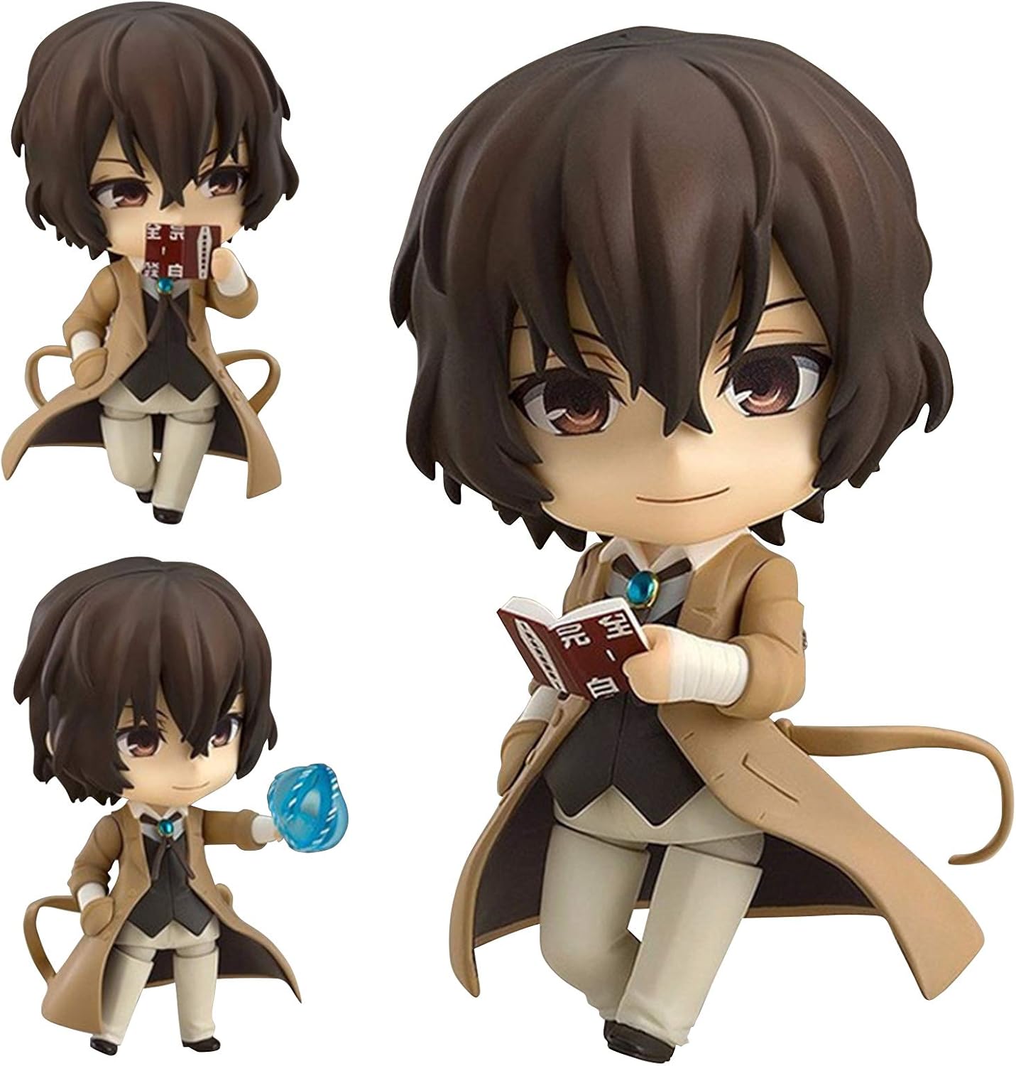 QAHEART Figuras de Nakahara Chuuya Dazai Osamu, figuras de anime, estatuas de PVC movibles intercambiables, figura de acción de anime