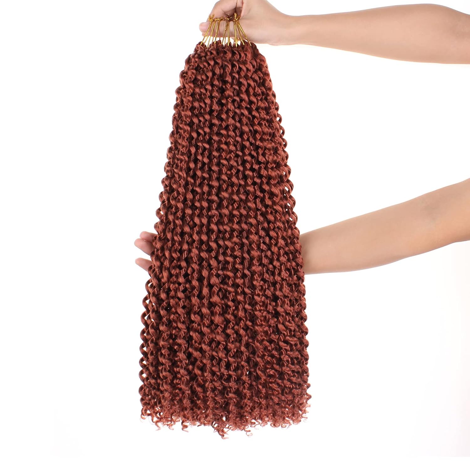 Leeven – pelo rizado de 18 pulgadas en onda de agua de Crochet Twist, 6 unidades, pasión de Twist Crochet, pelo sintético para mujeres negras