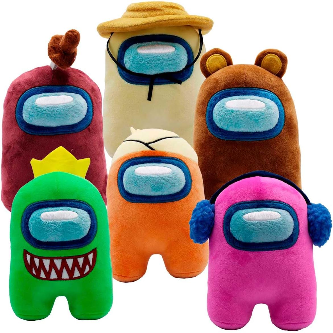 Just Toys LLC Among US – Peluche serie 4 de 6 pulgadas (rosa con orejeras)