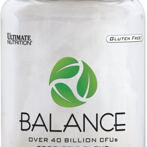 Ultimate Nutrition Probiótico Balance para mujeres y hombres  40 mil millones de UFC, 9 cepas, 30 cápsulas vegetales, promueve la actividad Ultimate Nutrition Probiótico Balance para mujeres y hombres  40 mil millones de UFC, 9 cepas, 30 cápsulas vegetales, promueve la actividad