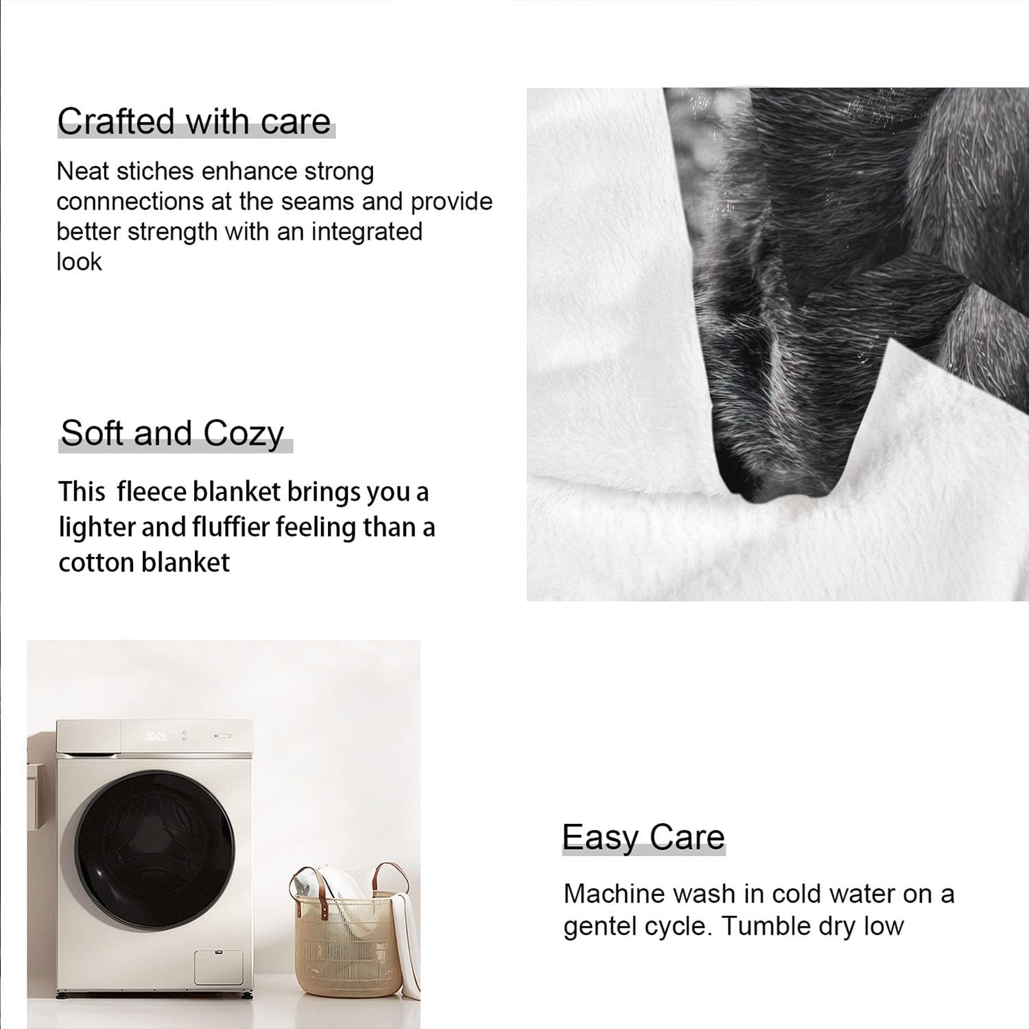 Gorilla – Manta de forro polar de orangután con diseño de animales divertidos para sofá y cama, 60 x 80 pulgadas
