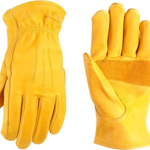 Wells Lemont guantes de trabajo de alta calidad de piel, 3 unidades Wells Lemont guantes de trabajo de alta calidad de piel, 3 unidades