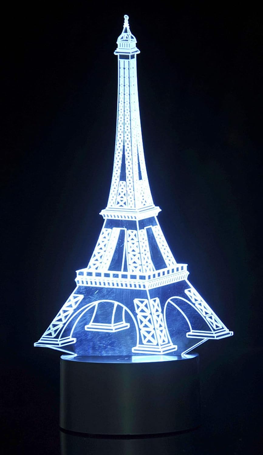 AZ Trading & Import TG2821 3D Eifel Tower – Luces LED de precisión cortadas con láser, multicolor