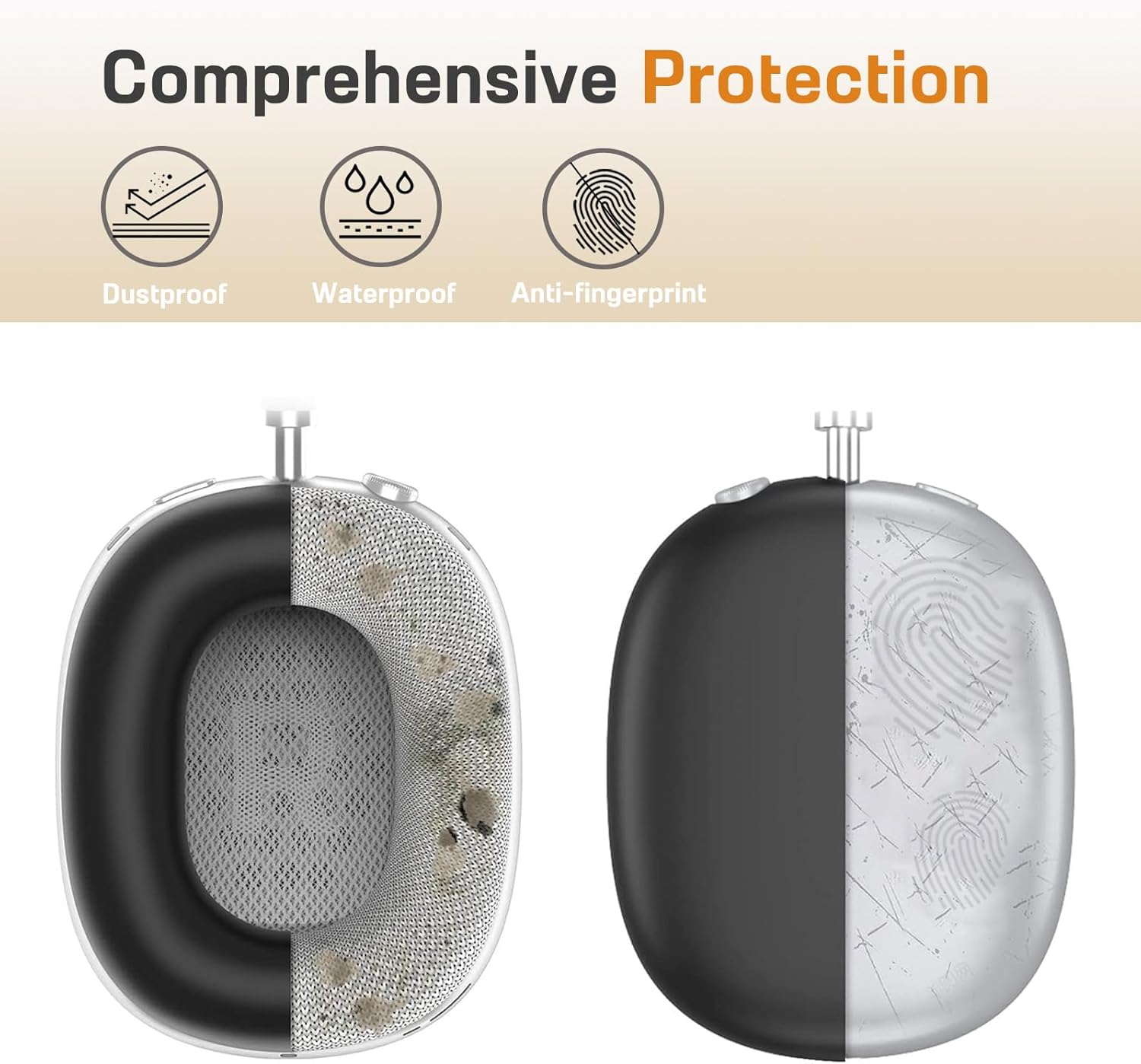 LOHASIC Funda para AirPods Max 3 en 1 Maleta, almohadillas de silicona suave y delgada, cojines para la cabeza, funda protectora para AirPods Max,