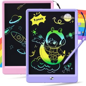 Juguetes para niñas de 3 a 6 años, tableta de escritura LCD para niños de 10 pulgadas, paquete de 2, tablero de garabatos reutilizable para niños de Juguetes para niñas de 3 a 6 años, tableta de escritura LCD para niños de 10 pulgadas, paquete de 2, tablero de garabatos reutilizable para niños de