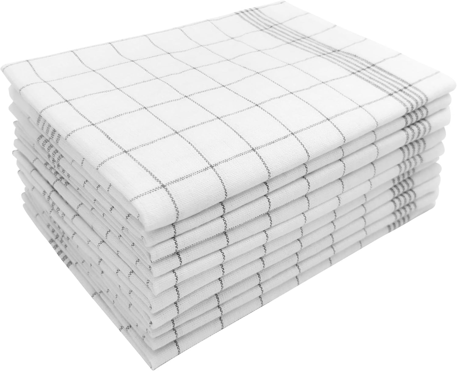 CiCiGo Paquete de 10 toallas de cocina, 100% algodón, juego de paños de cocina y paños de cocina, 17 x 27 pulgadas, toallas de mano reutilizables