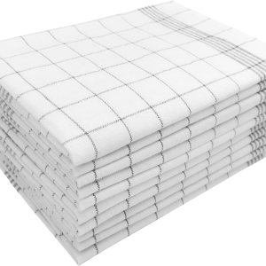 CiCiGo Paquete de 10 toallas de cocina, 100% algodón, juego de paños de cocina y paños de cocina, 17 x 27 pulgadas, toallas de mano reutilizables CiCiGo Paquete de 10 toallas de cocina, 100% algodón, juego de paños de cocina y paños de cocina, 17 x 27 pulgadas, toallas de mano reutilizables
