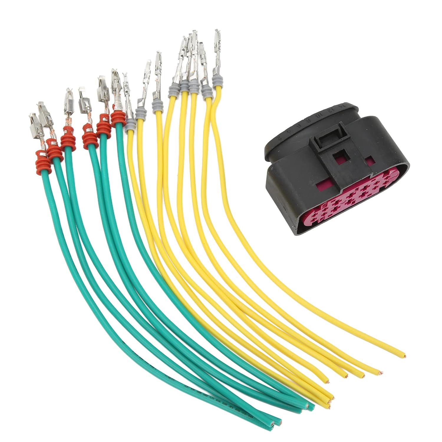Aramox Arnés de enchufe para faros delanteros, conector de faro delantero, repuesto para Mercedes Benz GL 350 450 500 550 GL63 8Wire Xenon 20132016