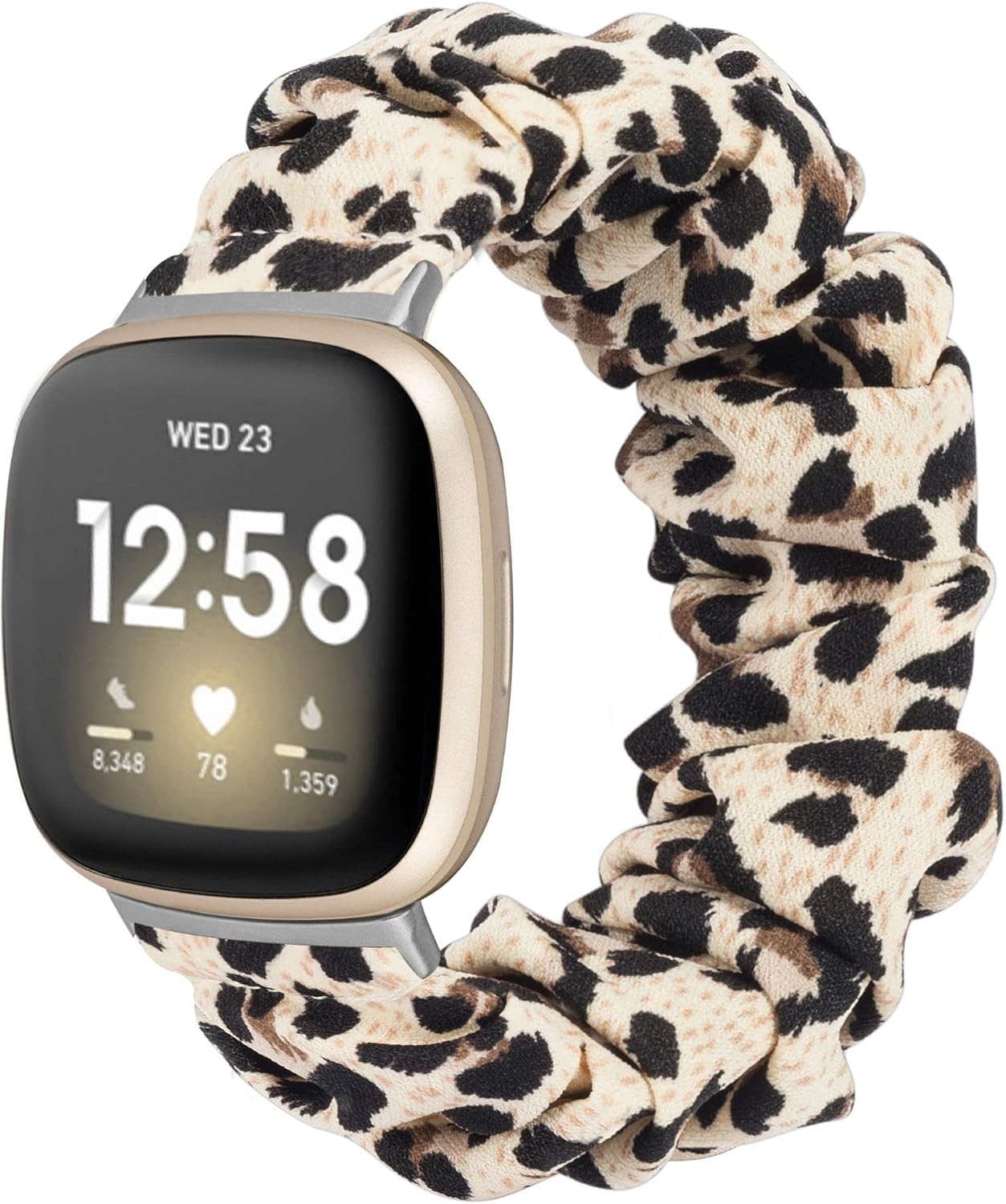 TOYOUTHS Correa elástica compatible con Fitbit Versa 3Versa 4SenseSense 2 para mujer, correa de nailon elástico suave de repuesto de repuesto