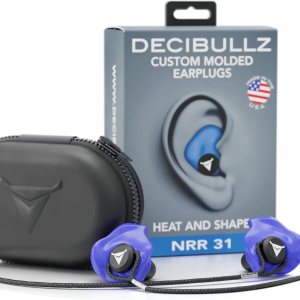 Decibullz Paquete Pro Pack de tapones para los oídos moldeados personalizados (azul) Decibullz Paquete Pro Pack de tapones para los oídos moldeados personalizados (azul)