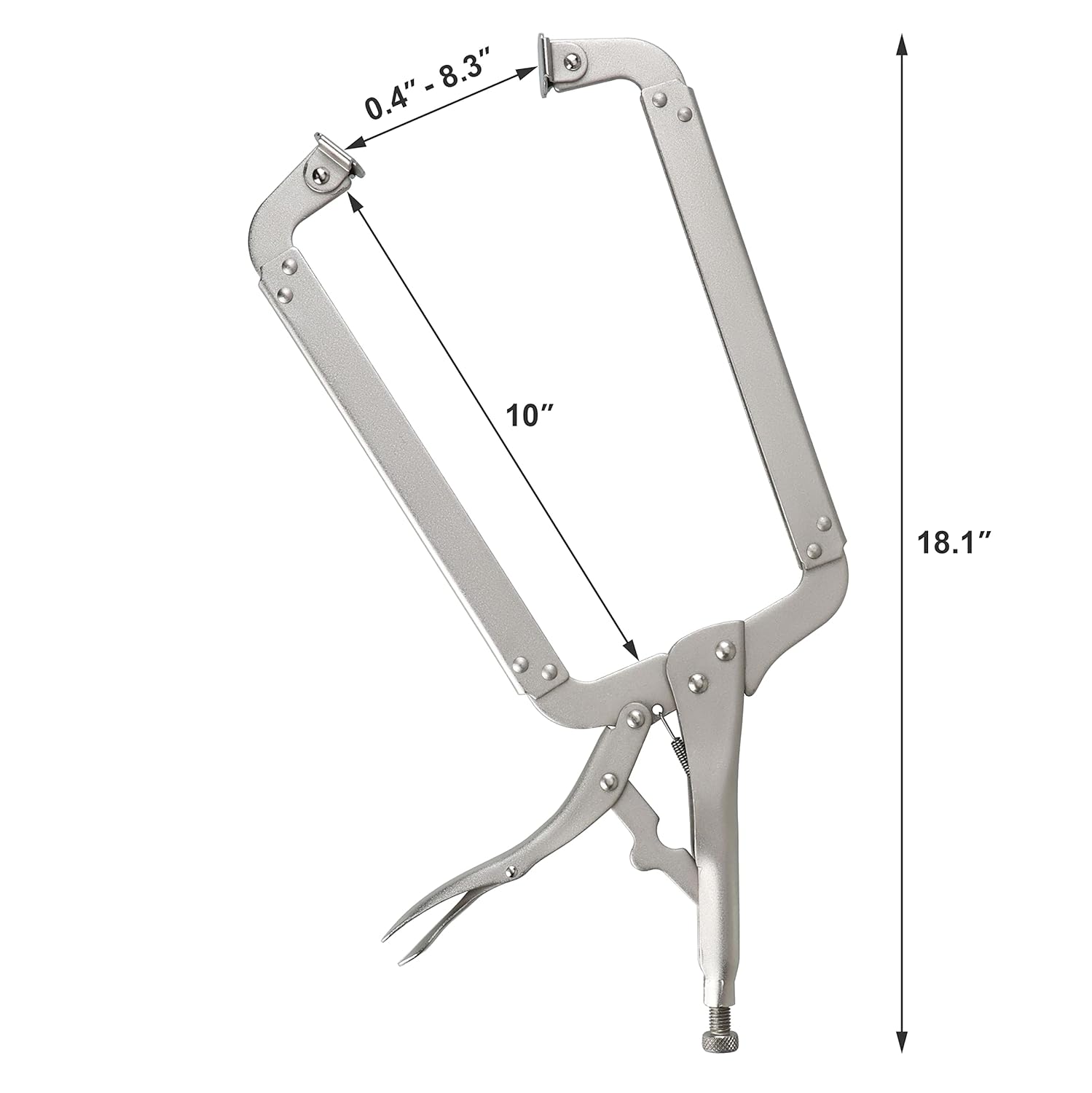 Olympia Tools Abrazadera C de bloqueo de 18″, plata (11-418)