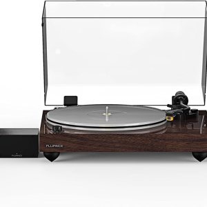 Fluance Reference RT85N HiFi Vinyl Turntable (Natural Walnut), PA10 Phono Preamp, Ai61 Powered 6.5″ Bookshelf Speakers (White Walnut), Nagaoka Fluance Reference RT85N HiFi Vinyl Turntable (Natural Walnut), PA10 Phono Preamp, Ai61 Powered 6.5″ Bookshelf Speakers (White Walnut), Nagaoka