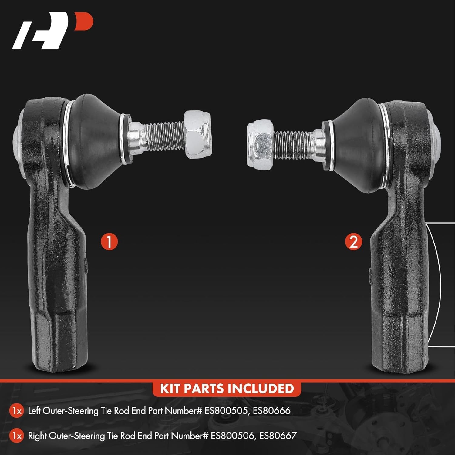 A-Premium 2 extremos de barra de acoplamiento exteriores delanteros, compatibles con Volkswagen Jetta, Passat, Golf (R & Alltrack y SportWagen),