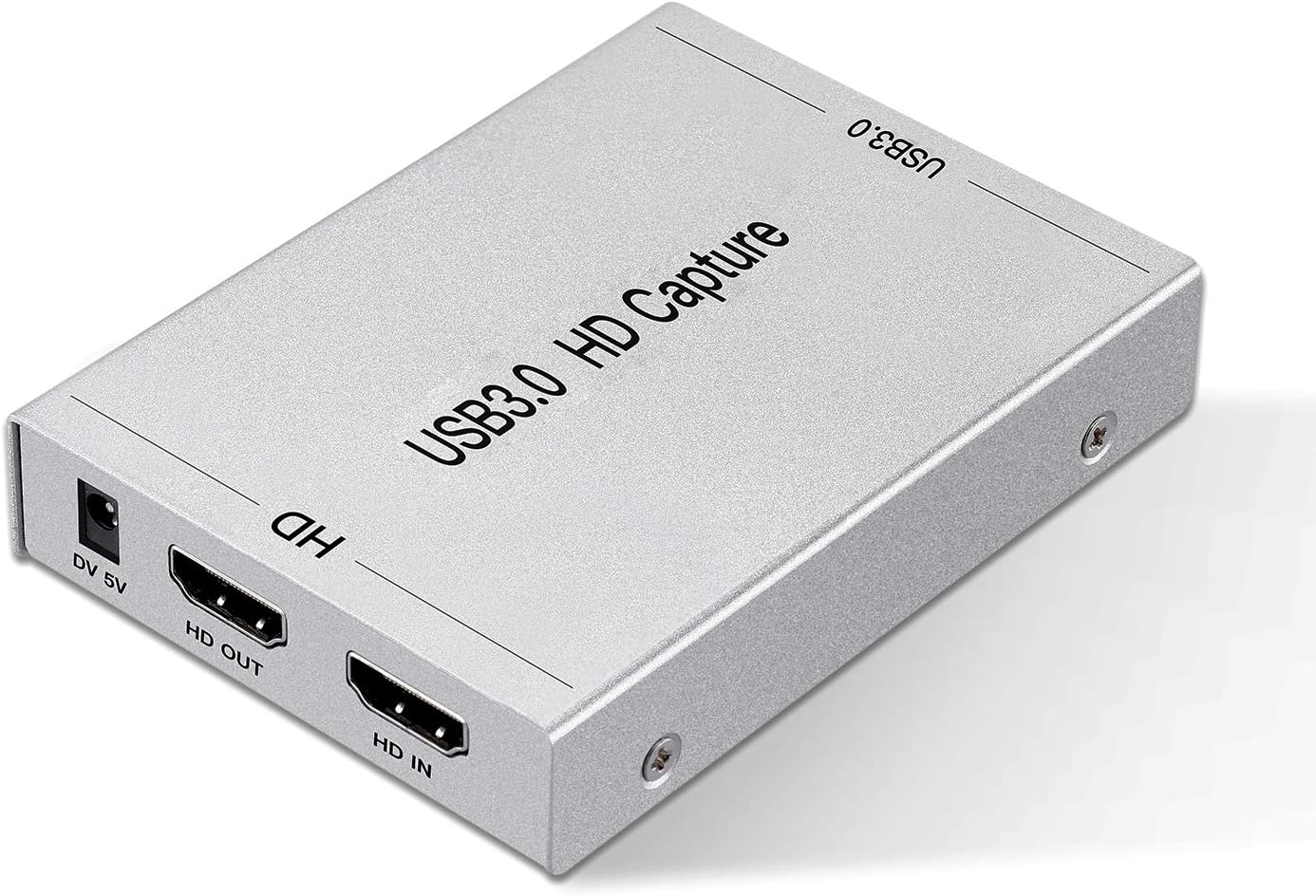 Ulalov Tarjeta de captura de video, USB 3.0 HDMI tarjeta de captura de juegos, transmisión en vivo y grabación en 1080p compatible con PS4, Switch,