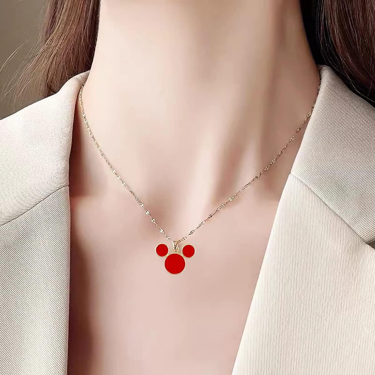 LOPURO Dijes de cabeza de ratón, 30 piezas de dijes coloridos de ratón, llavero, cuentas de ratón para bricolaje, collares, pulseras, aretes,