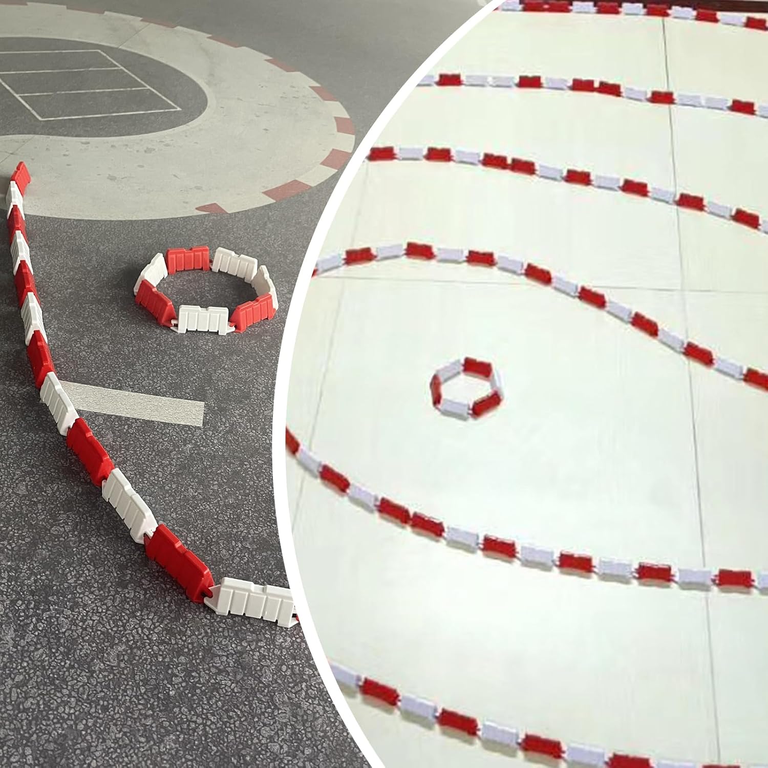 Juego de pistas de autos de carreras, 120 piezas de pista de carreras de autos a control remoto, accesorios de automóvil RC 128, juguetes de