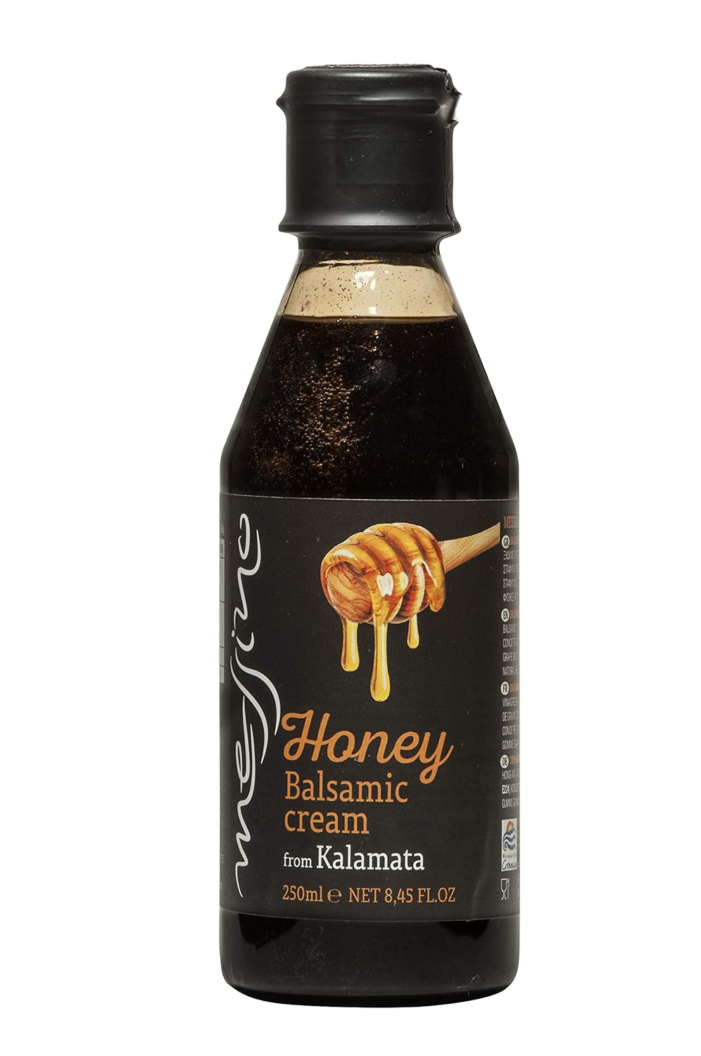 Messino Glaseado de vinagre balsámico de miel importado de Grecia, 8.5 fl oz
