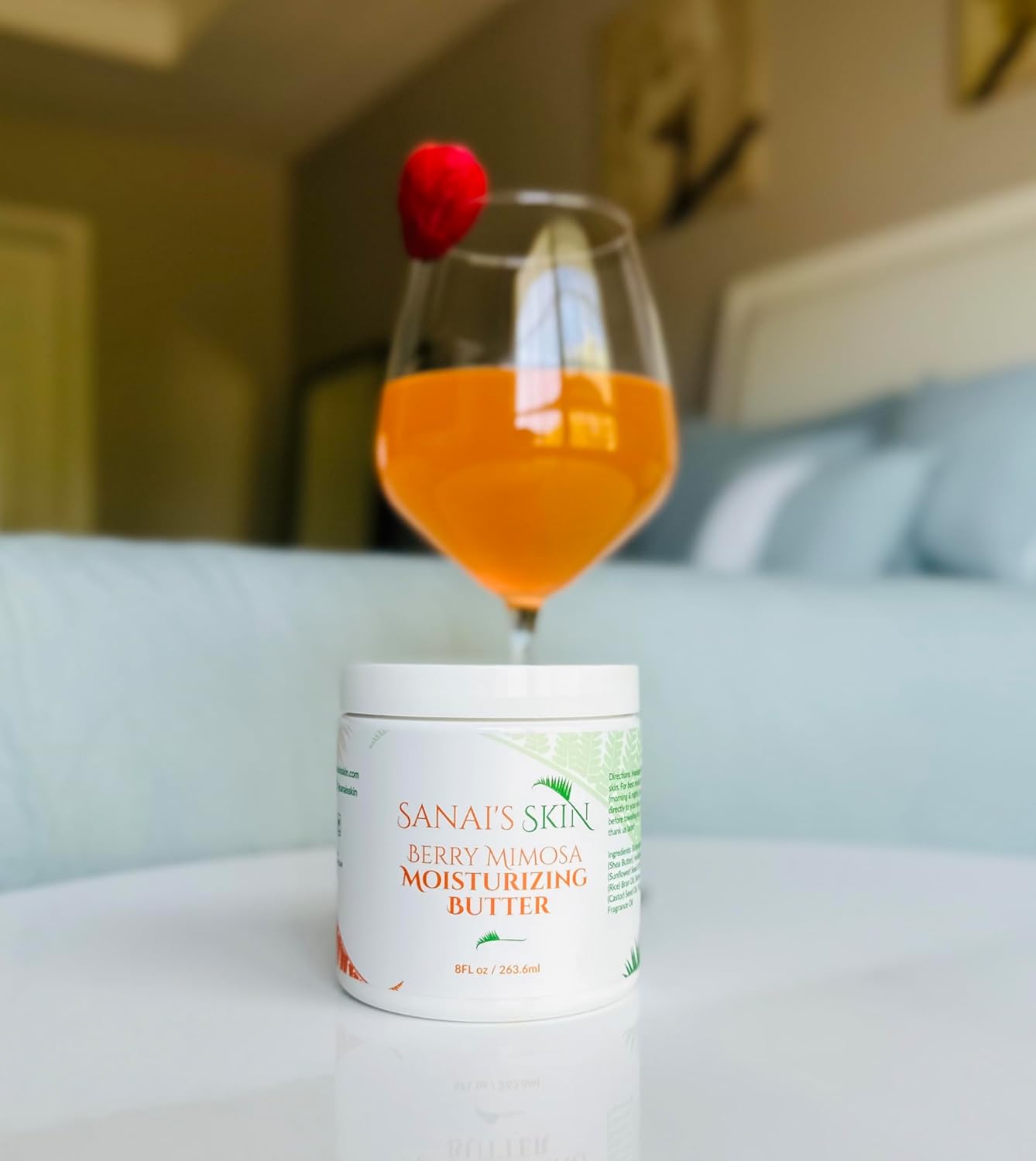 Sanai’s Skin Moisturizing Body Butter  Berry Mimosa Moisturizing Butter  Moisturizing & Nourishing for Normal to Dry Skin  Shea Butter & Sunflower