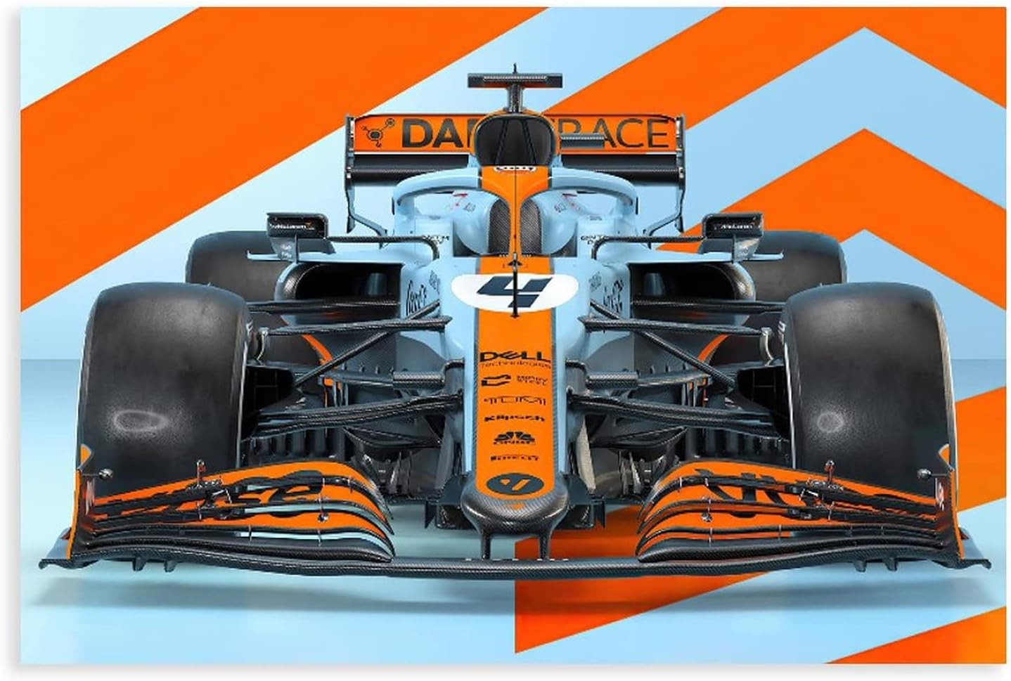 ERWYN Mclaren – Póster formular de una pared F1, pósteres de lona para automóvil, lienzo de pared para habitación de niños, estilo vintage sin
