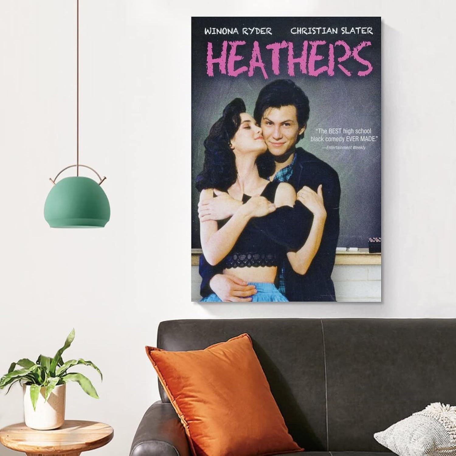 TONGYANG Heathers – Póster de película para dormitorio, decoración de pared estética, lienzo, regalo de 12 x 18 pulgadas (11.8 x 17.7 in)