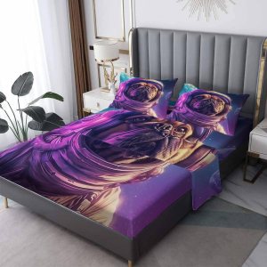 J6-&-101 – Sábanas de bulldog francés dividido tamaño King para cama ajustable, sábanas de astronauta, sábanas estampadas y juego de 5 piezas, J6-&-101 – Sábanas de bulldog francés dividido tamaño King para cama ajustable, sábanas de astronauta, sábanas estampadas y juego de 5 piezas,