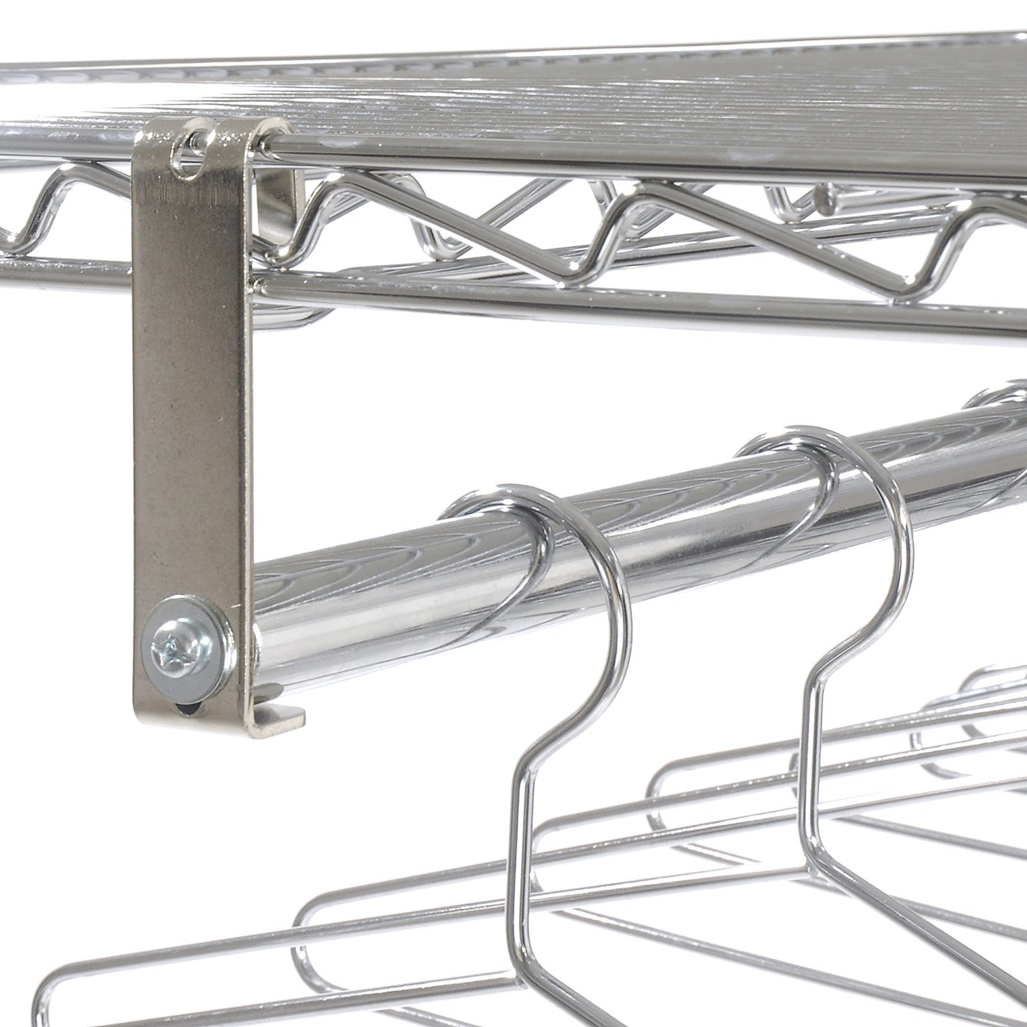 Nexel Kit de Barra para Perchero, 36″W, Acabado Cromado