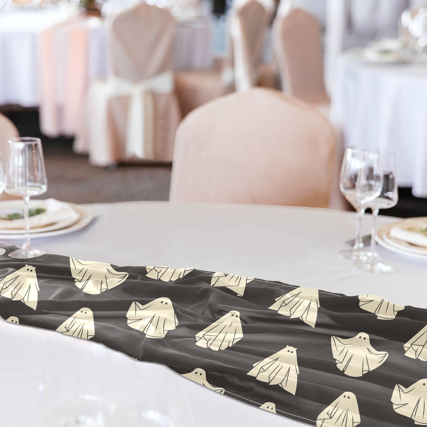 Flying Halloween Table Runner Fall Decor for Dining Table Decor Halloween Table Decor 120 Inches Long