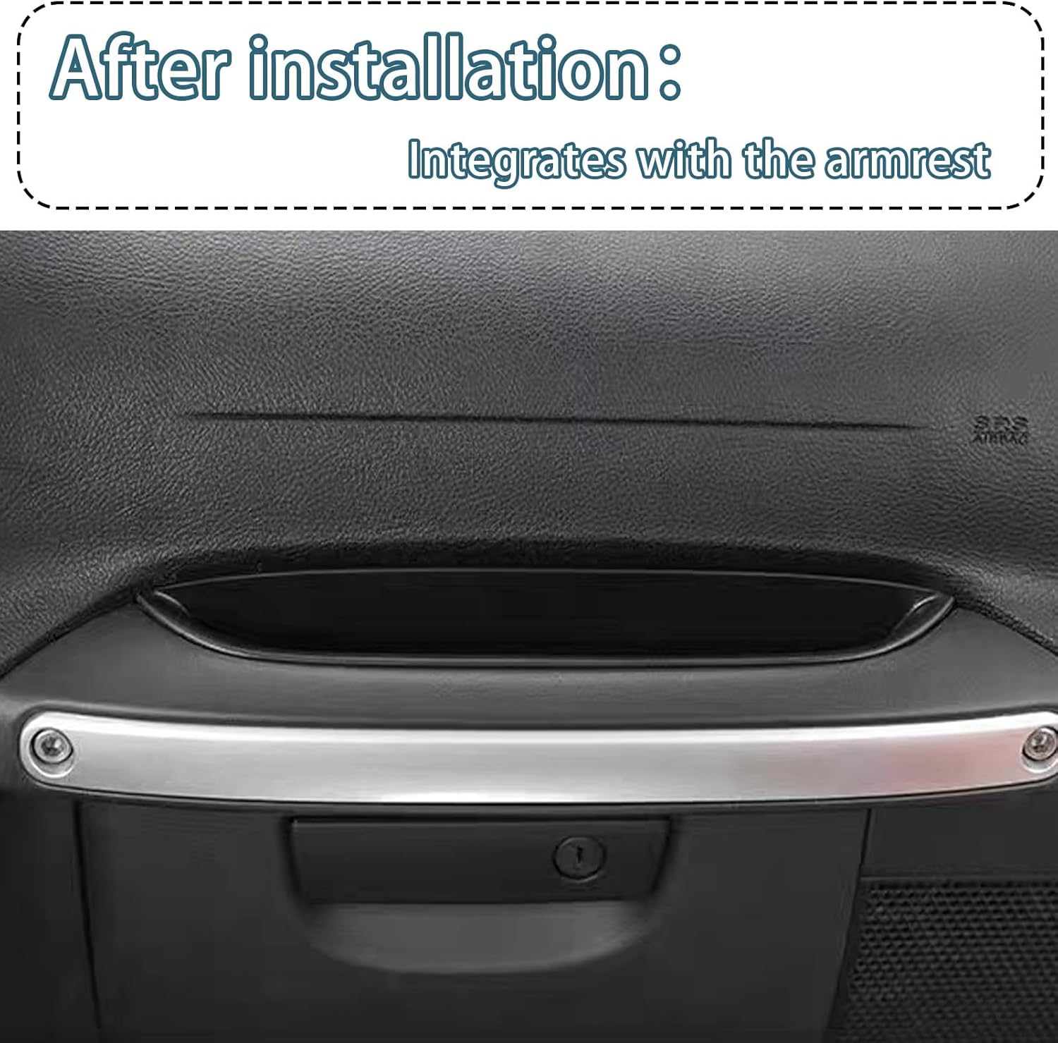 1 caja de almacenamiento con asa, organizador de bandeja de almacenamiento para pasajeros, caja de accesorios compatible con Jeep Wrangler JK JKU