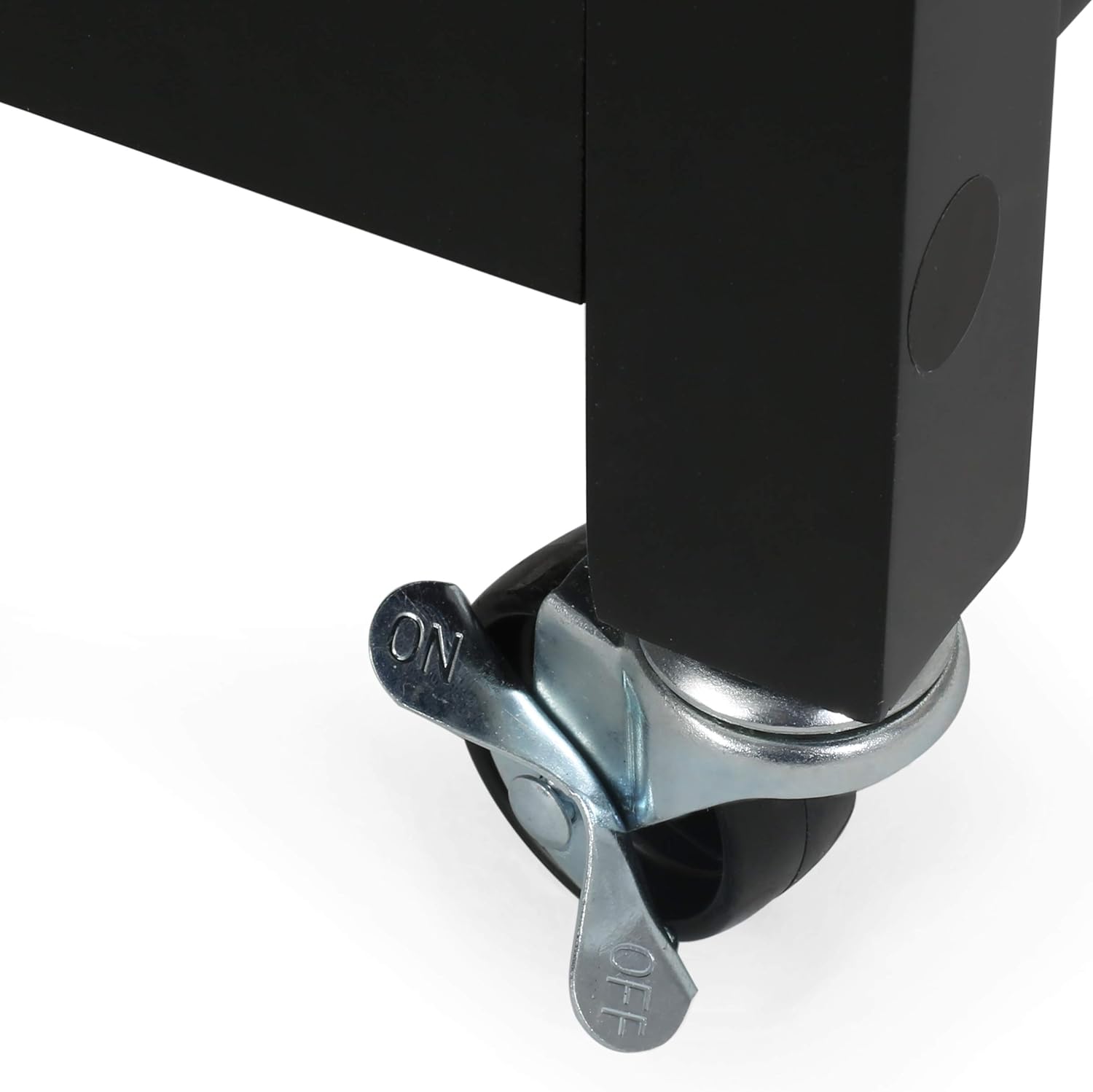 Christopher Knight Home Neffs Carrito de cocina, natural + negro