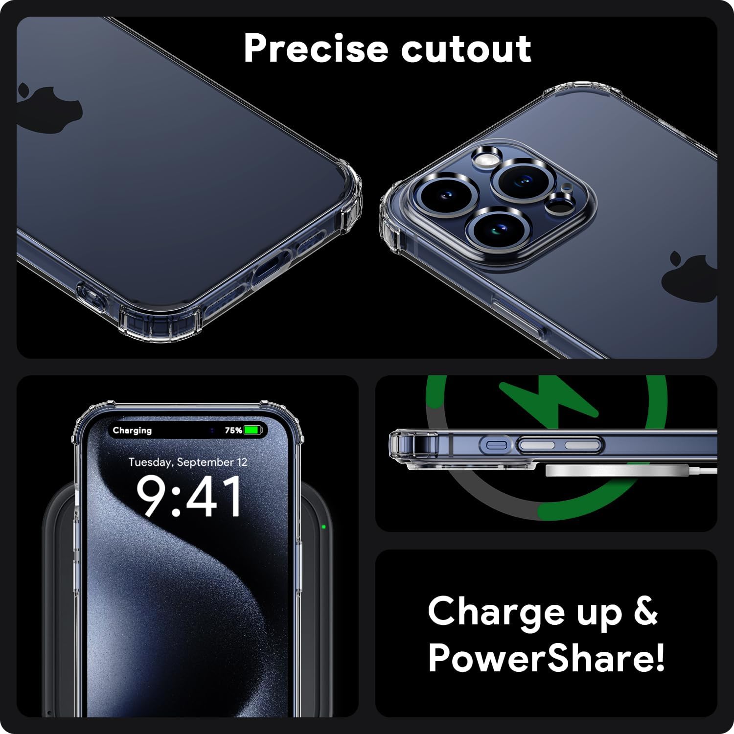 Raysmark Funda para iPhone 15 Pro, ultra delgada y delgada, resistente a los arañazos, de goma de poliuretano termoplástico, silicona suave,