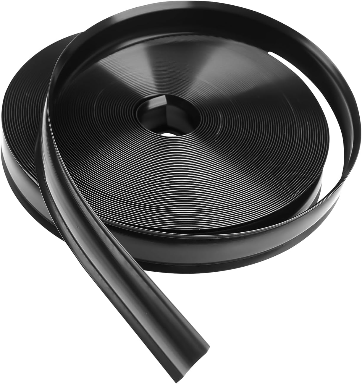 Cubierta de tornillo de moldura de vinilo negro de 1 pulgada para caravana, barco, cámper, remolque de viaje (100 pies)