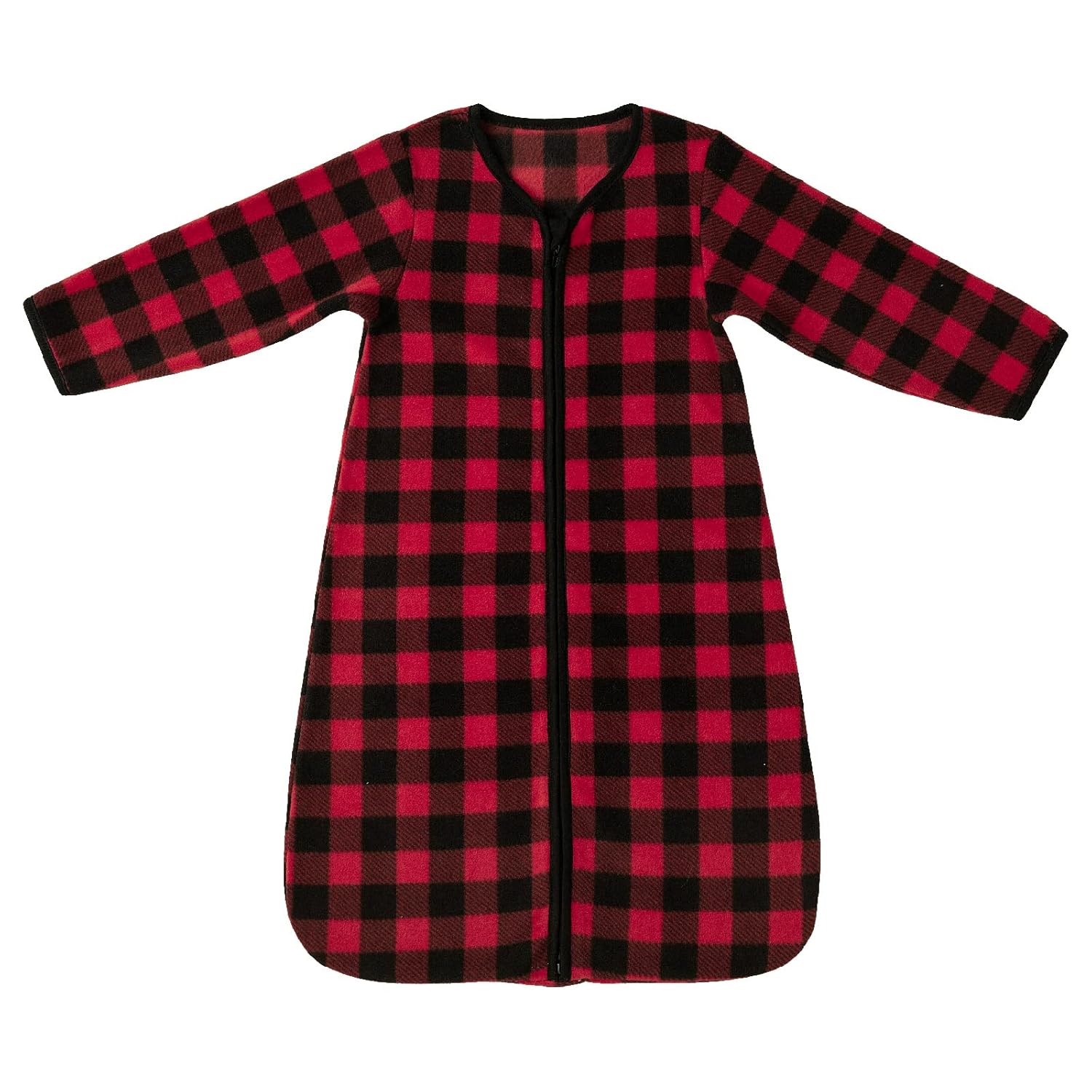 DaysU Saco de dormir para bebé de microforro polar con mangas largas, saco de dormir cálido de felpa con cremallera de 2 vías, saco de dormir unisex