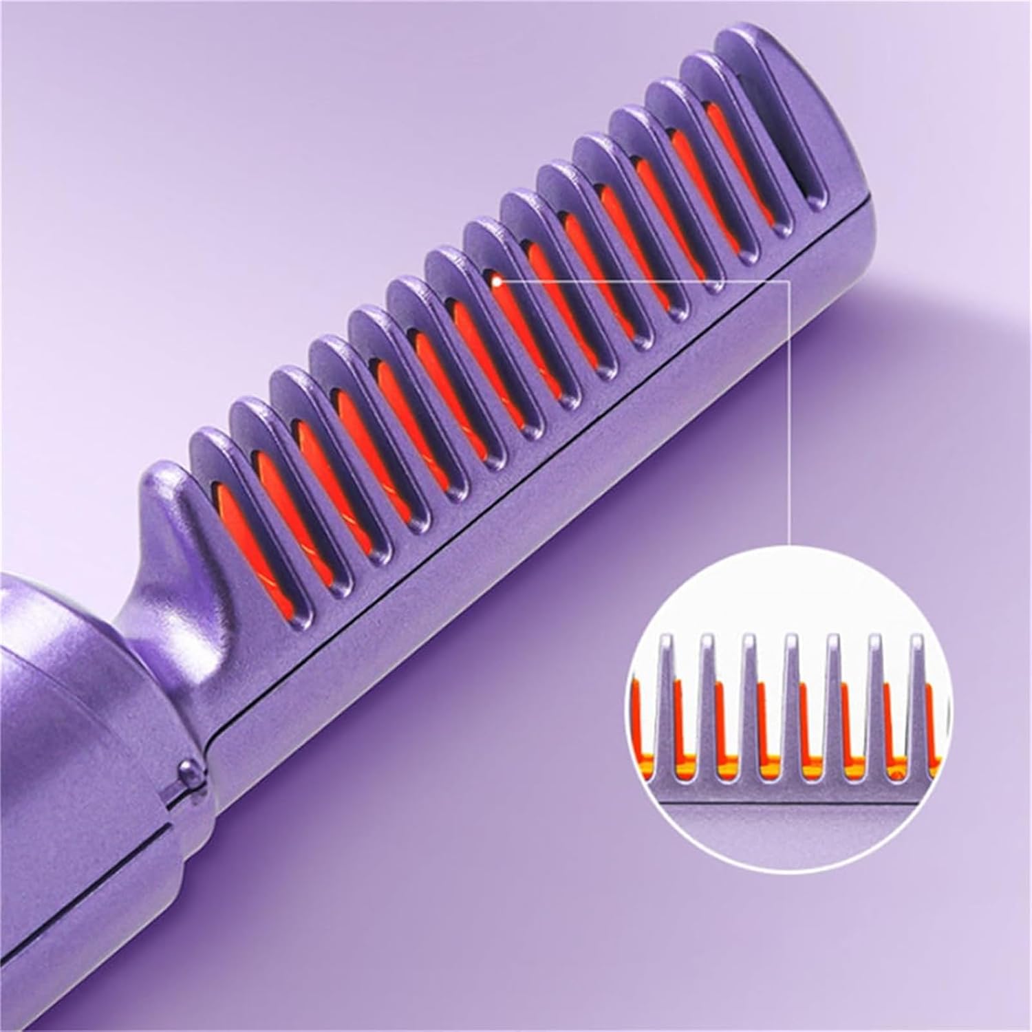 ABKD Mini plancha de pelo recargable, recargable por USB, portátil, mini plancha plana inalámbrica, para cabello corto y largo, alisador de pelo