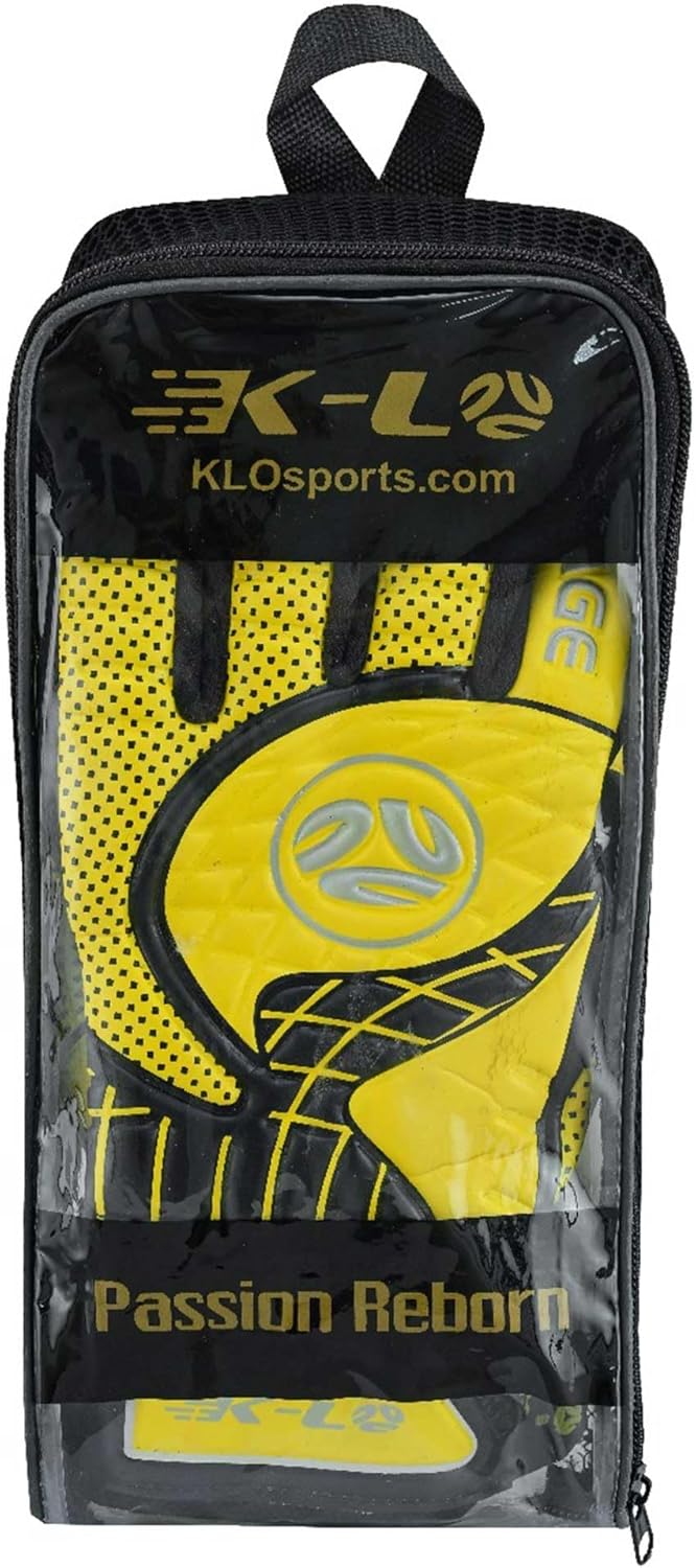 K-LO Guantes de portero Guantes de portero de fútbol Savage Rise (unisex, juvenil, niños y adultos)  Salvajes de dedos para protección  Palma de