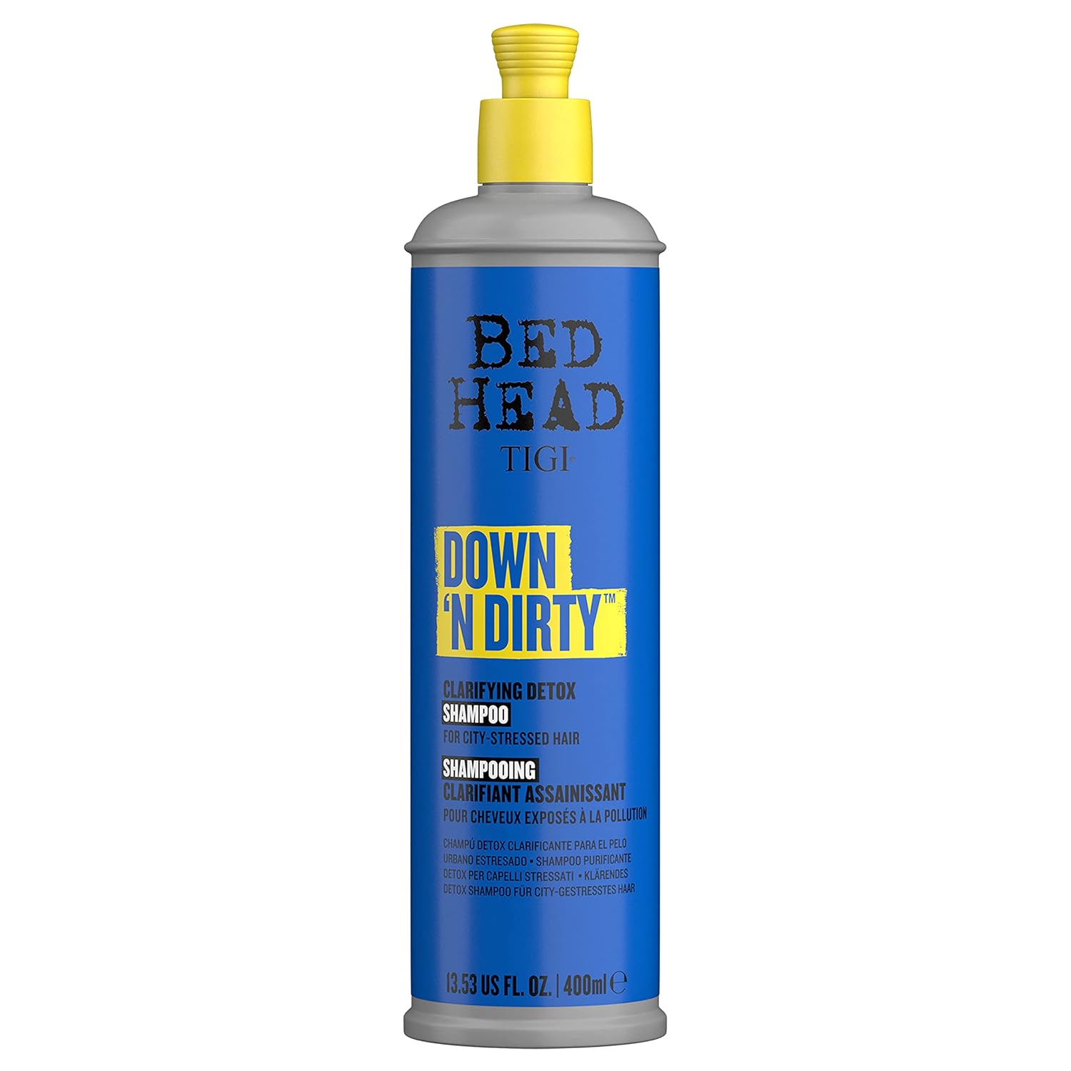 TIGI Bed Head Down N’ Dirty Clarifying Detox Champú para limpieza 13.53 fl oz