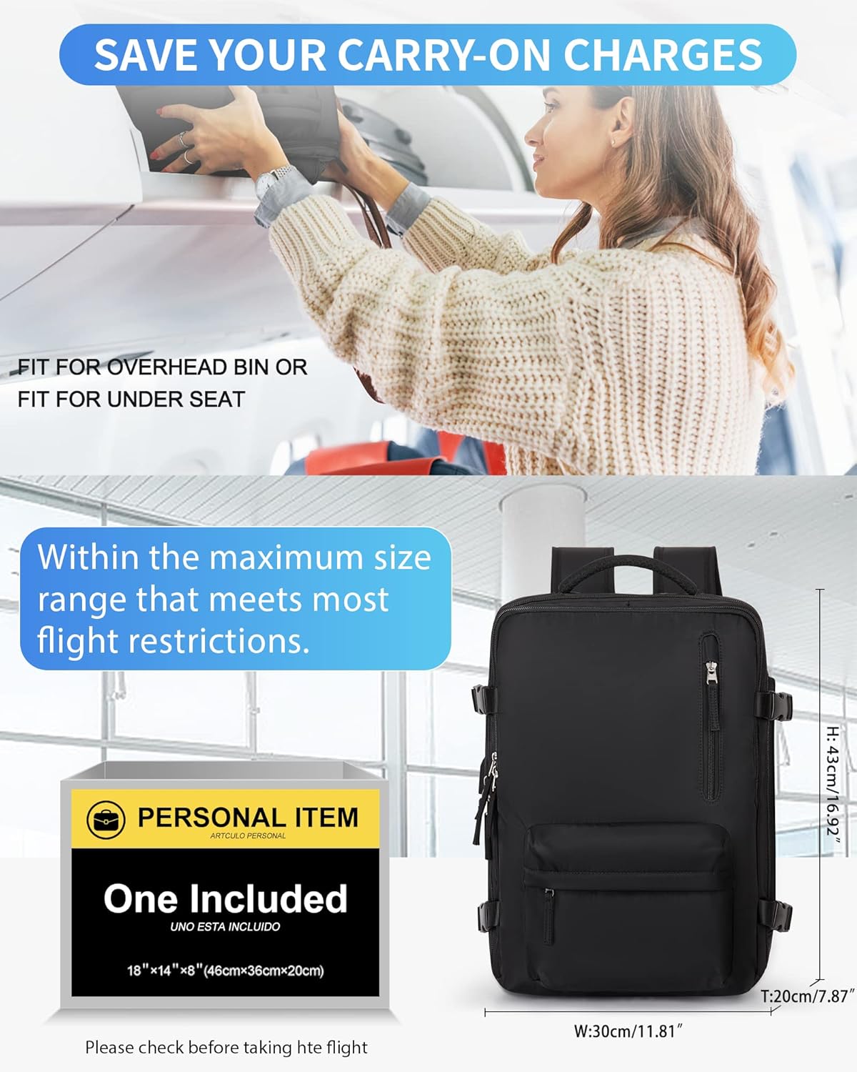 Mochila, E-Negro, L, Mochila para portátil