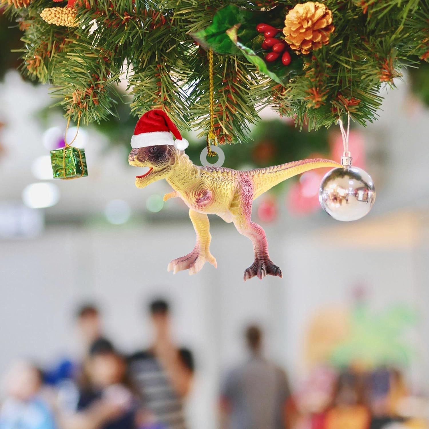 Adornos colgantes de madera de Navidad, 1 paquete de adornos colgantes planos para automóvil, adorno de automóvil enano, regalo de estatua de