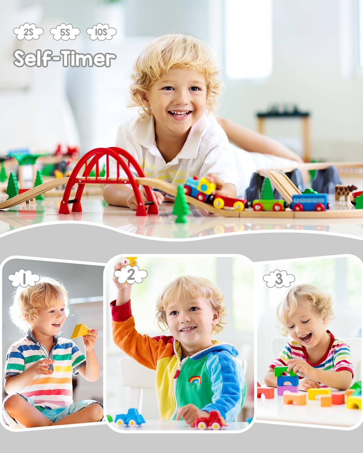 Cámara digital, FHD 1080P para niños con tarjeta SD de 32 GB, cámara de apuntar y disparar de 44 MP con zoom digital de 16X, cámara digital pequeña