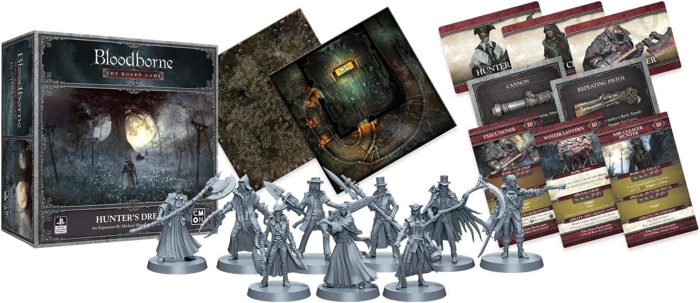 CMON Bloodborne The Board Game Hunter’s Dream Expansion  Juego de estrategia  Juego de terror  Juego cooperativo para adultos y adolescentes  A