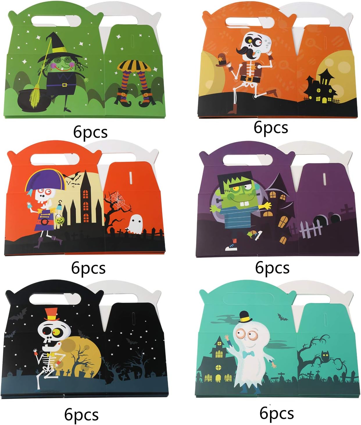 CCINEE Bolsa de papel de Halloween 36pcs para Halloween Party Favor Candy Gift Embalaje Suministro