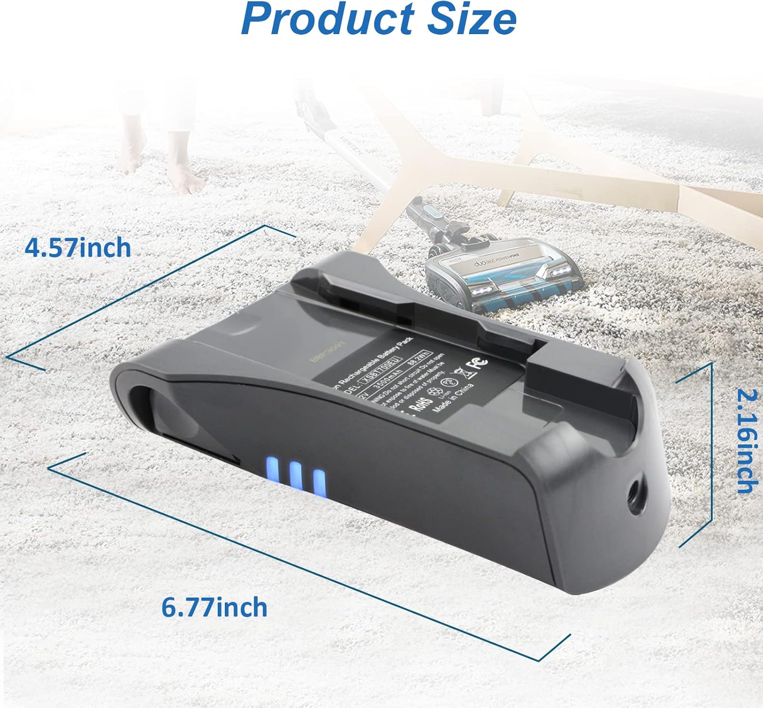 MULS XSBT700 XSBT750 – Batería compatible con Shark IZ462H IZ482H IZ483H IZ463H IZ201 IZ251 Reemplazo de aspiradoras inalámbricas para batería Shark