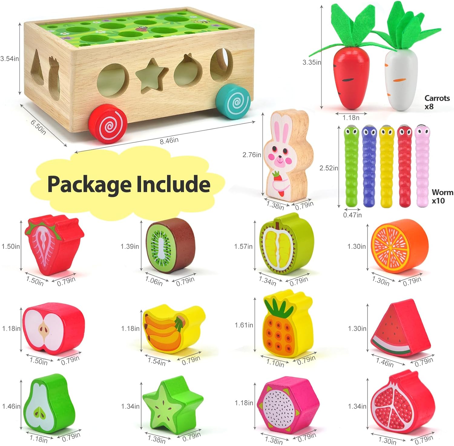 Juguetes Montessori para niños pequeños de 1 año en adelante, juguetes clasificadores de formas para niños de 1 a 3 años, juguetes para niños de 1,
