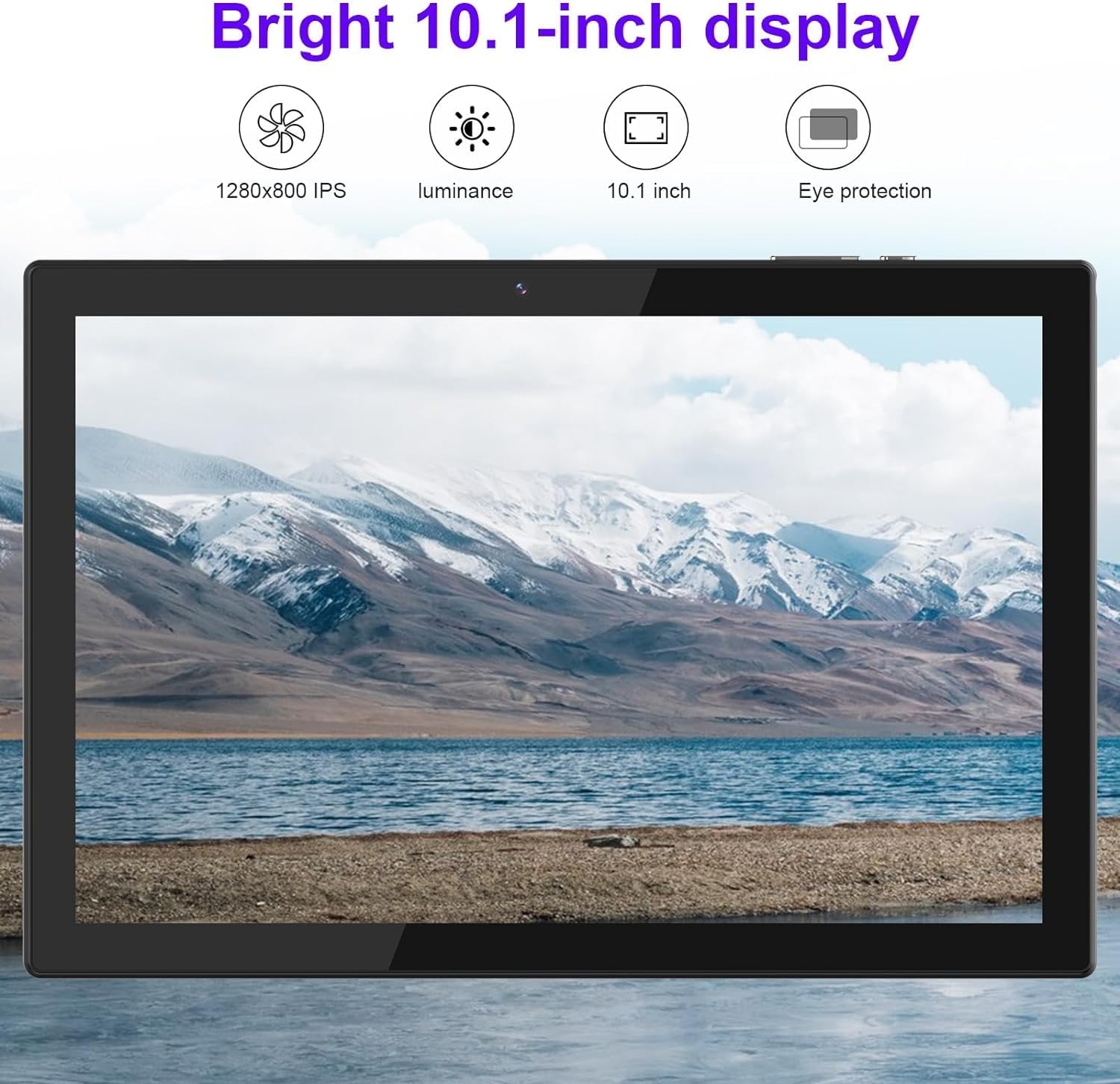 Tablet Android 12 con teclado de 10 pulgadas, 2 en 1, incluye estuche lápiz óptico OTG, 4 GB de RAM+64 GB de ROM, batería de 6000 mAh, cámara dual,