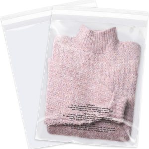 12 x 15 pulgadas (500 unidades) – Bolsas de polietileno transparente con autosellado de advertencia de asfixia para embalaje, camisas, ropa y 12 x 15 pulgadas (500 unidades) – Bolsas de polietileno transparente con autosellado de advertencia de asfixia para embalaje, camisas, ropa y