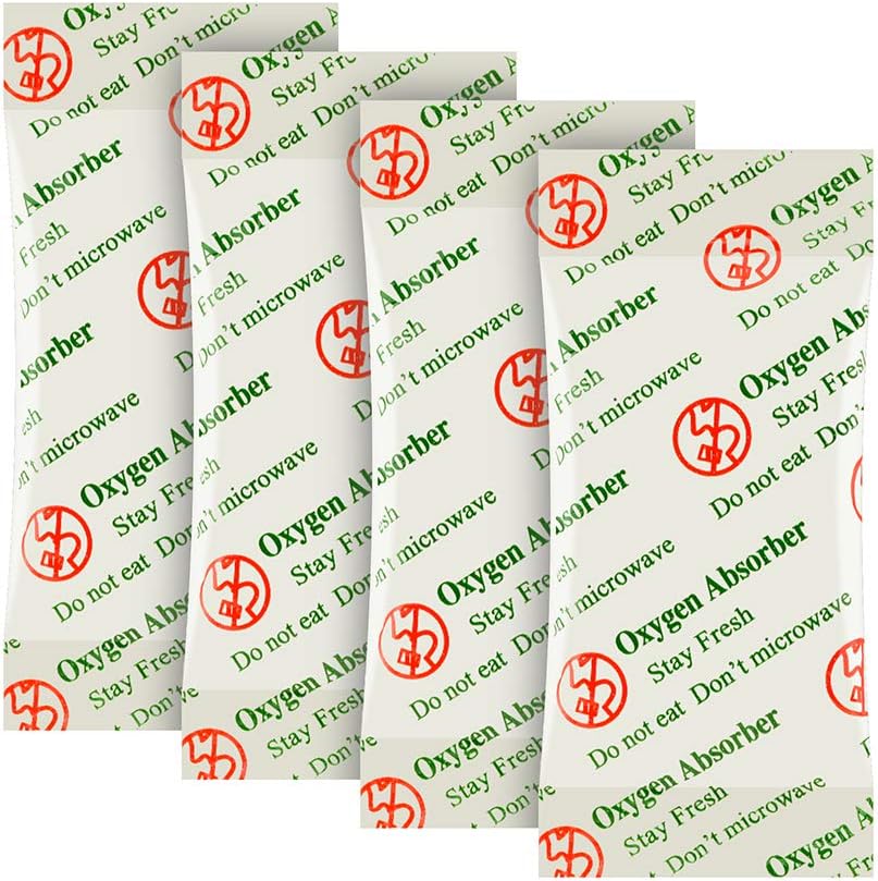 O2frepak Paquetes de absorbentes de oxígeno de grado alimenticio de 1500CC (paquete de 30) para almacenamiento de alimentos hecho en casa y a largo
