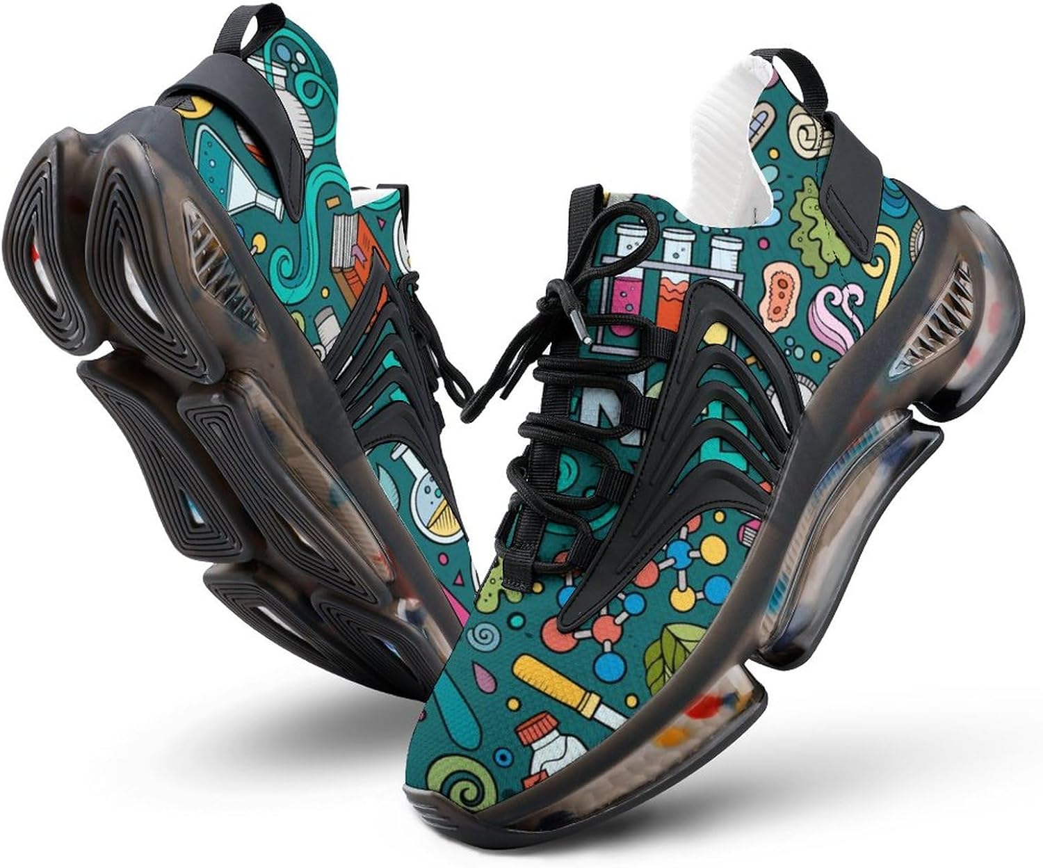 Physics Biochemistry Science Men’s Running Shoes Fashion Walking Sneakers Lightweight Casual Sports Shoes for Women