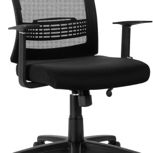 Giantex Silla de oficina ejecutiva ergonómica de malla con soporte lumbar ajustable, silla de gestión giratoria con función mecedora, silla de Giantex Silla de oficina ejecutiva ergonómica de malla con soporte lumbar ajustable, silla de gestión giratoria con función mecedora, silla de