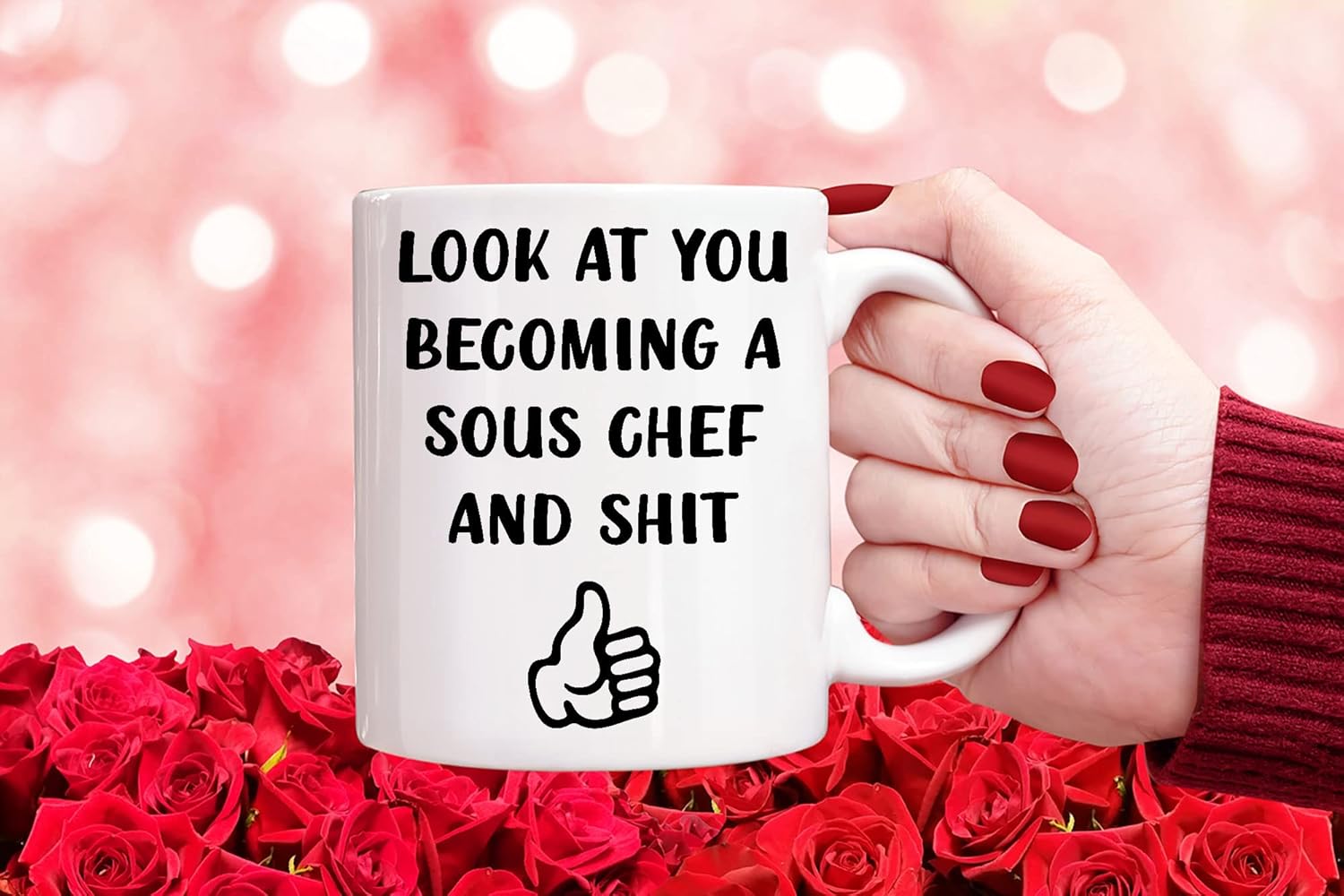 Look At You Becoming A Sous Chef Coffee Mug, Culinary Graduation Gifts, Mug Gift for Chef Graduates, Funny Gift Idea for School Students Graduating