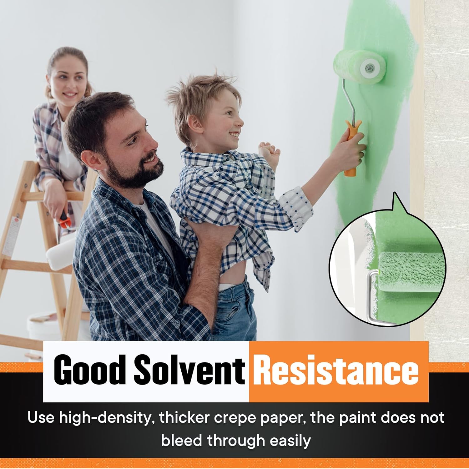 Cinta de enmascarar, cinta adhesiva de 1 pulgada de ancho, cinta adhesiva fina a granel, cinta de pintura blanca a granel, cinta adhesiva beige para